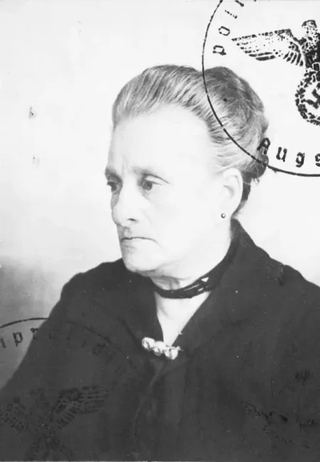 Laura Frank, geb. Lemle, Kennkartendoppel. (© Stadtarchiv München)
